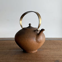 画像をギャラリービューアに読み込む, 境知子 49B 南蛮焼締真鍮把手土瓶
